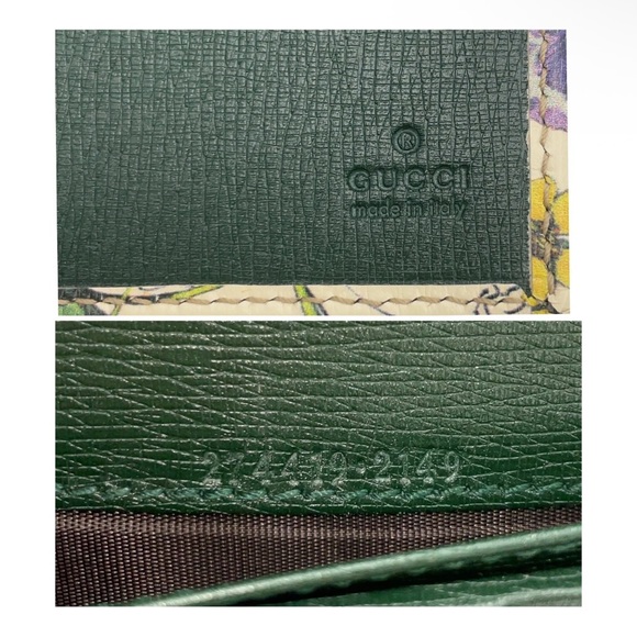 Gucci Floral leather long wallet - Picture 11 of 15